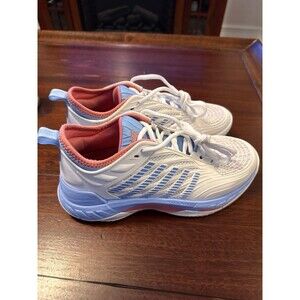 K-Swiss Women’s Hypercourt Supreme 2 Tennis Shoes  – Wh/Blue size 8.5